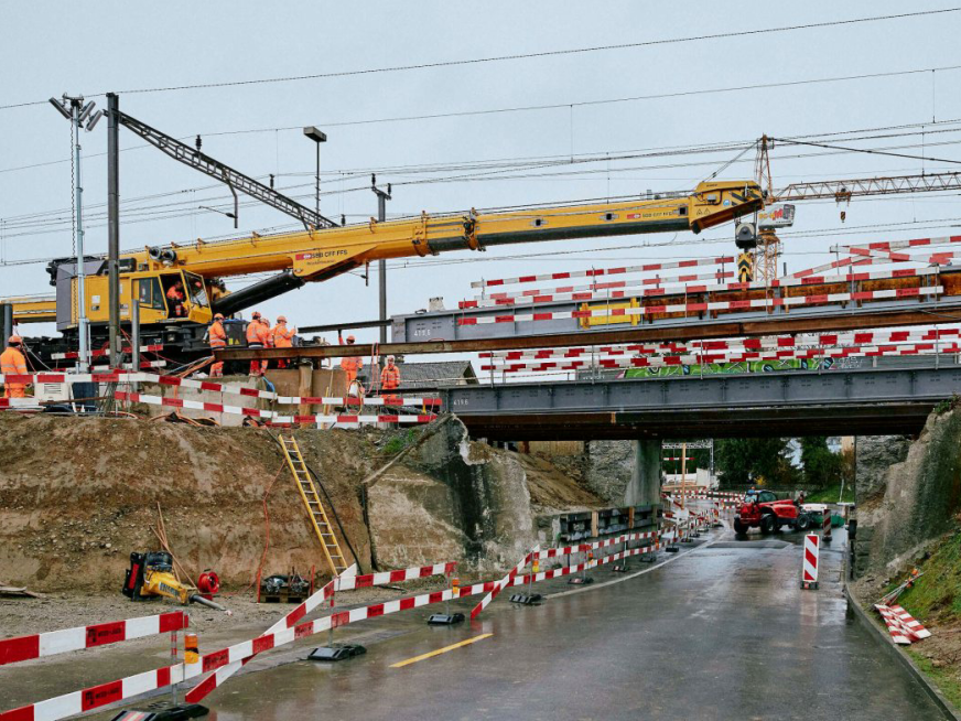 Hilfsbrücken in Muri - Ein wichtiger Meilenstein