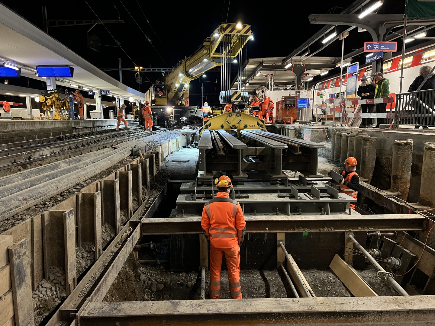 Langenthal: Bau einer neuen Stadtverbindung unter Bahnbetrieb