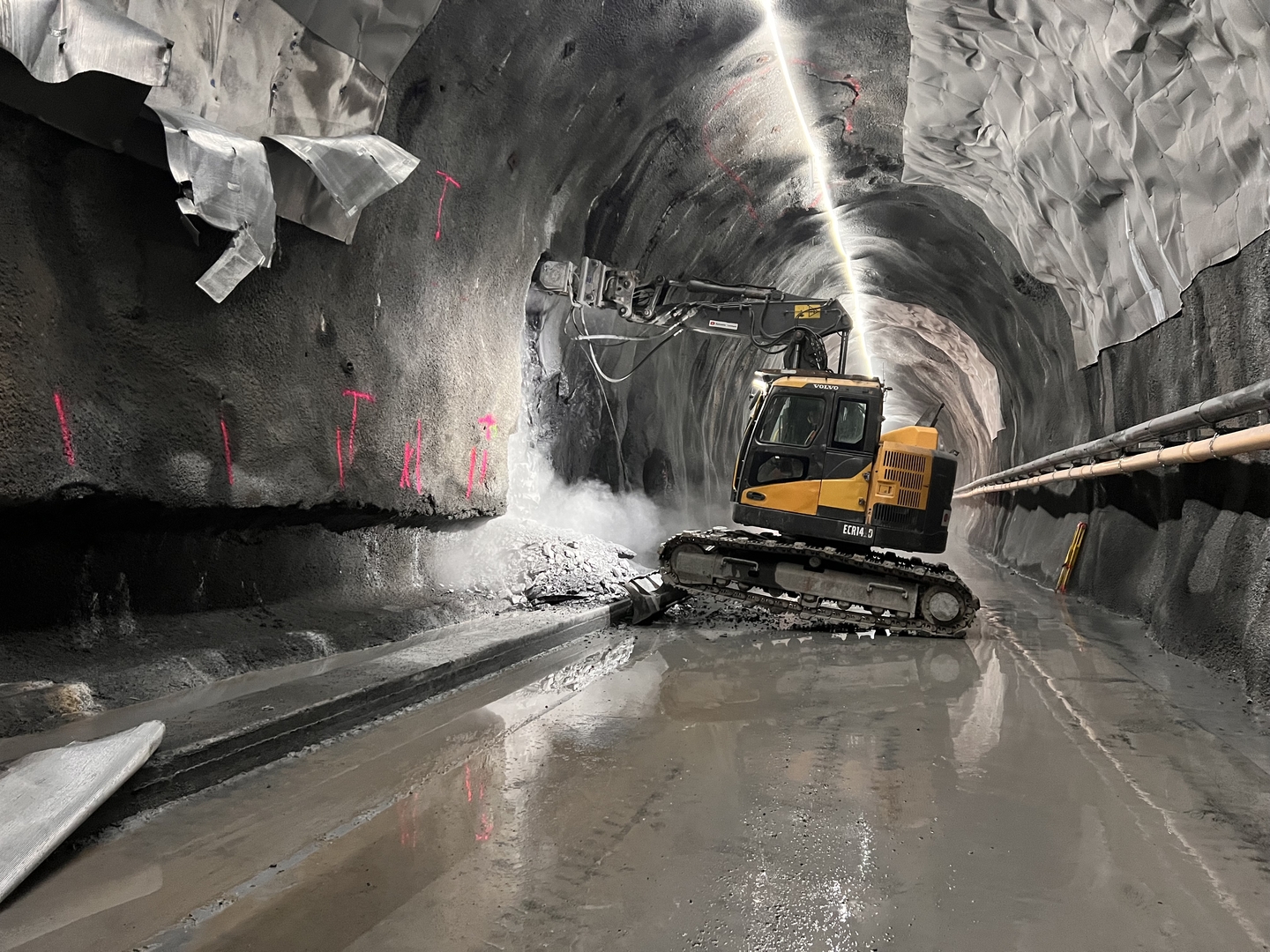 Bergwasserfassung im Lötschberg-Basistunnel