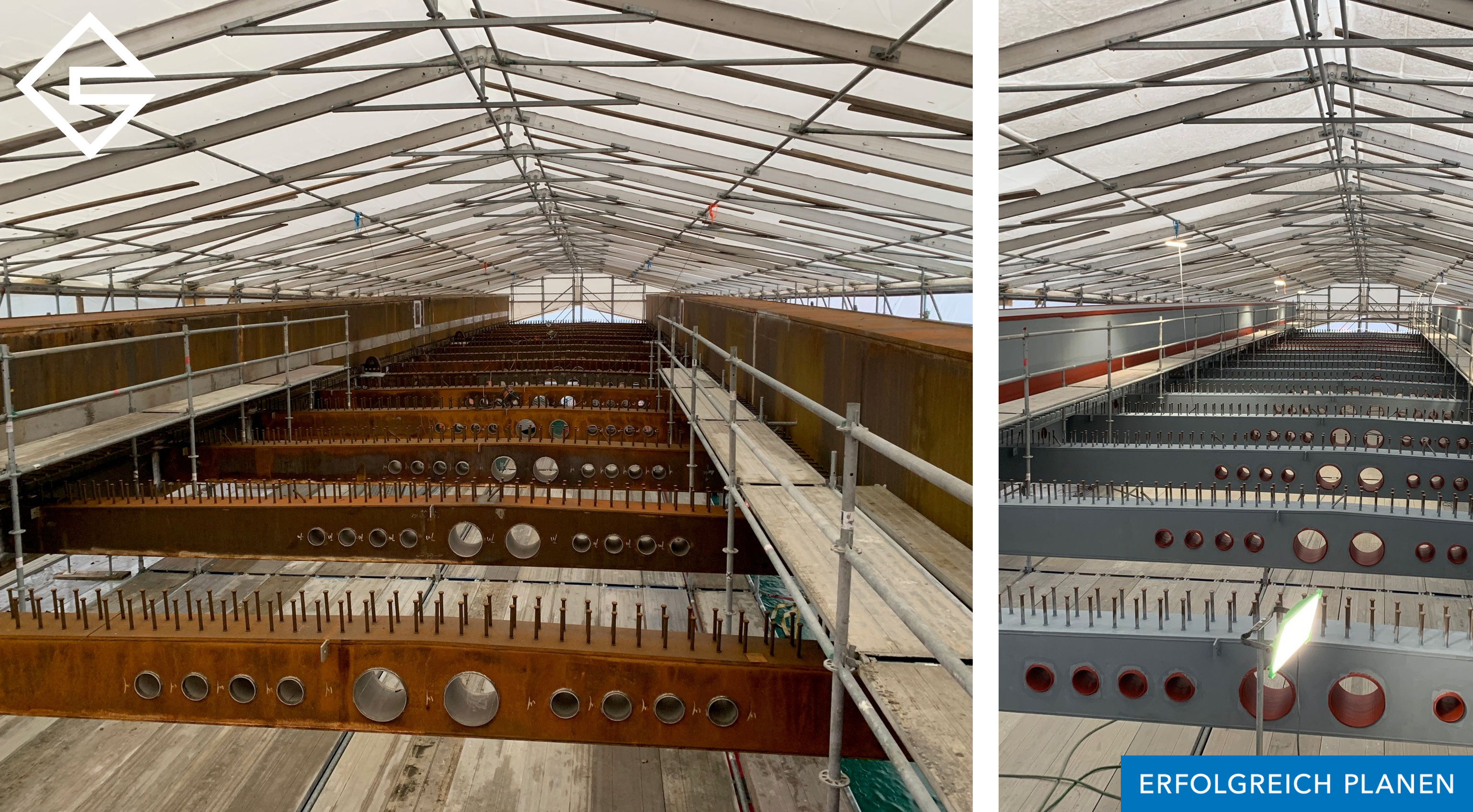 Einhub Brücke über Nationalstrasse N02